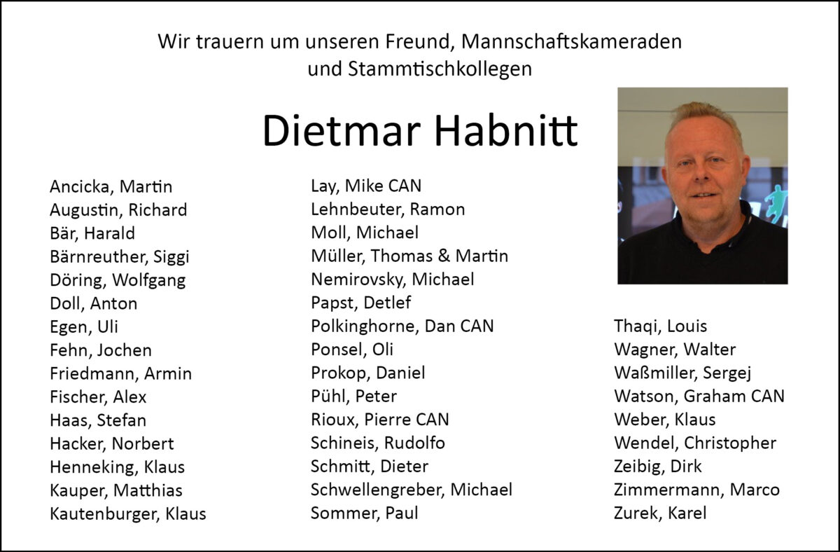 Traueranzeige Dietmar Habnitt