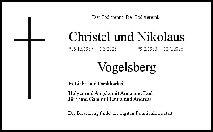 Christel und Nikolaus Vogelsberg