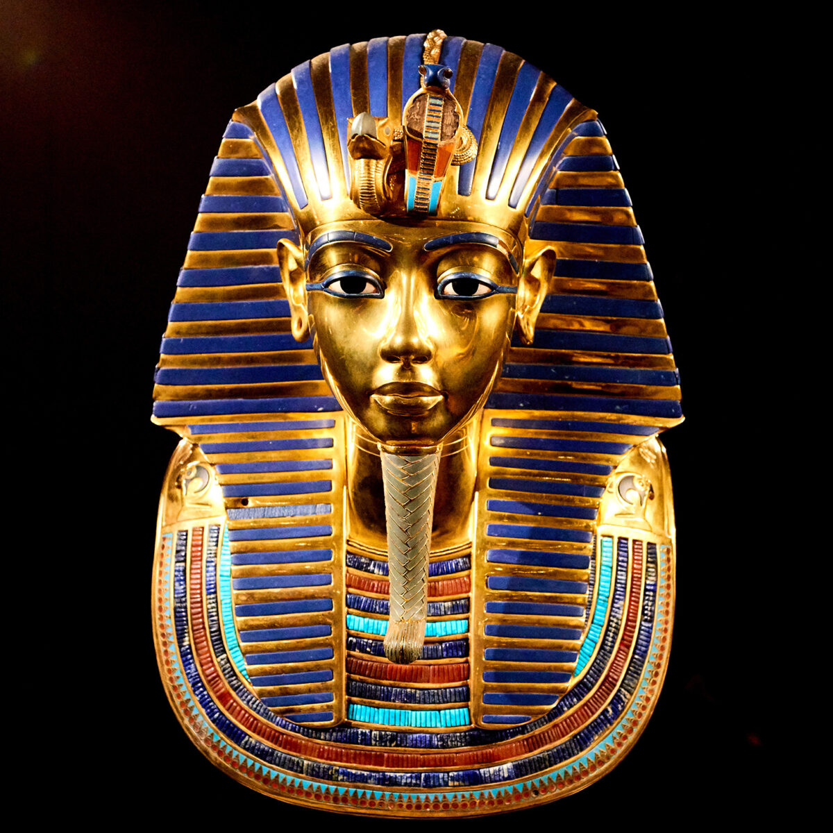 Replikat der goldenen Totenmaske Tutanchamuns